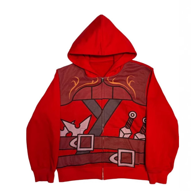 3D Printing On Fabric - Customizable 3D Print Zipper Hoodie Sweatshirt