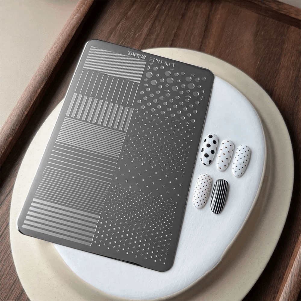 3D Printing Template - Dotting Pattern Nail Art Stamping Plates