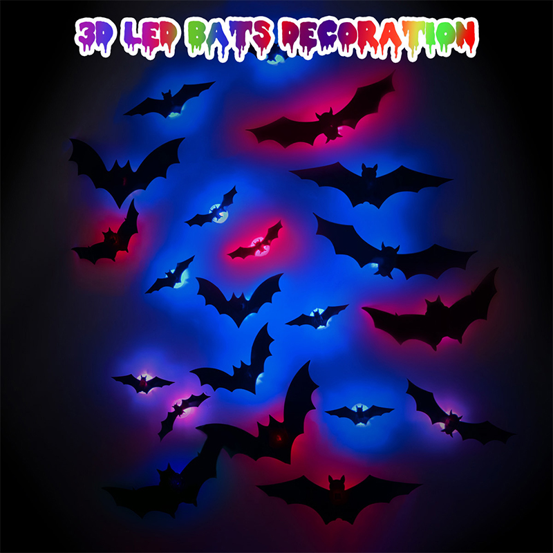 3D Printing Objects - Halloween 3D Bat Wall Sticker Light