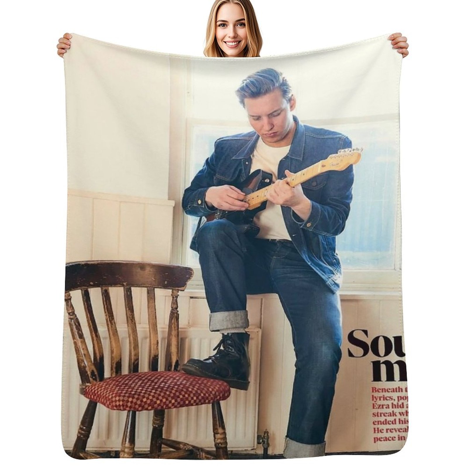 3D Printing Watch - soul man Throw Blanket Cozy Sofa