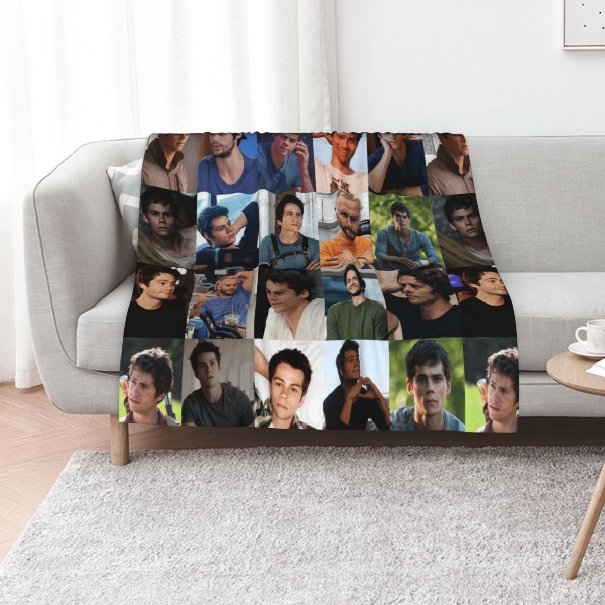 3D Printing Watch - Dylan Obrien Collage Throw Blanket Soft