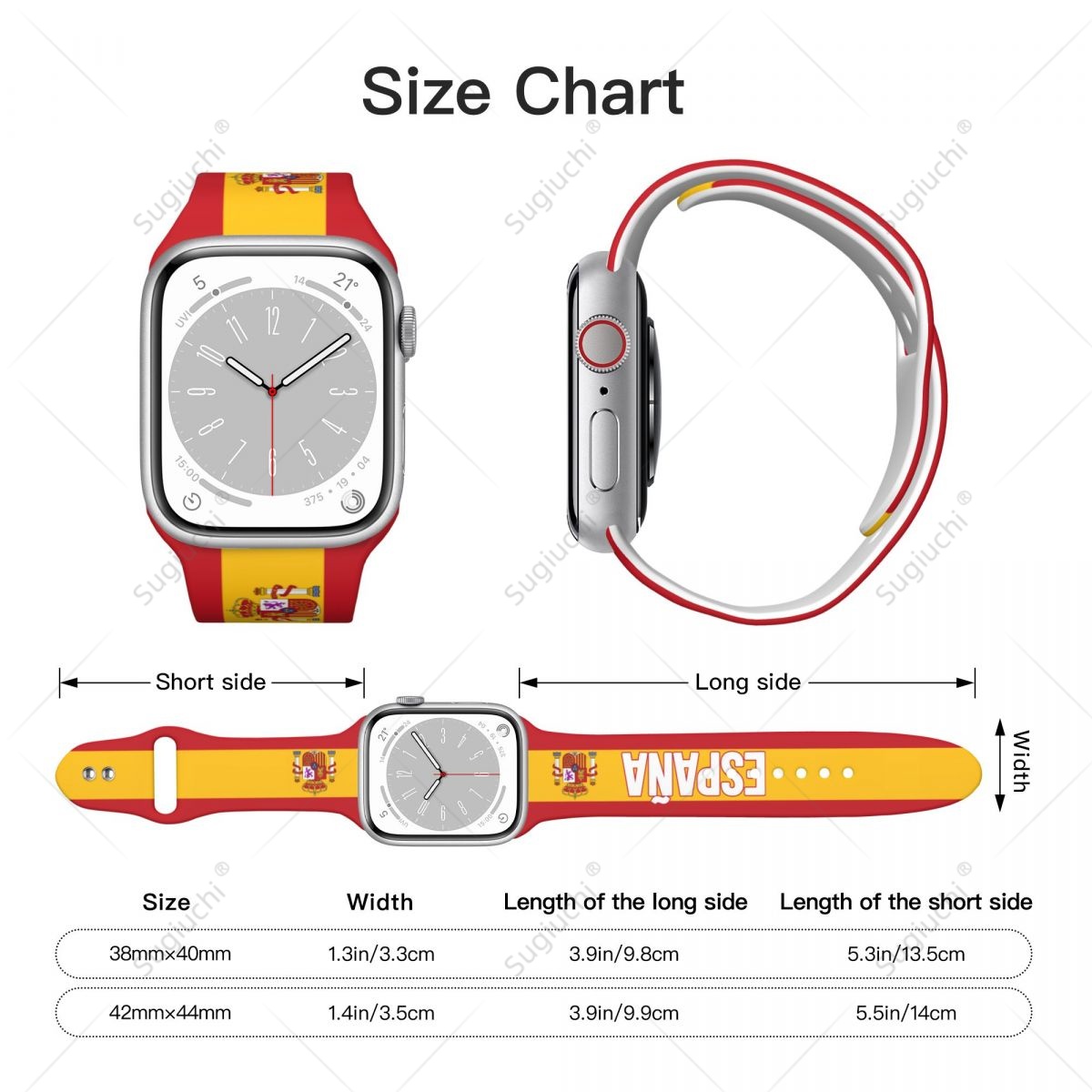 Unisex Spain Flag 3D Printing  - 3D Printing Watch recension och pris