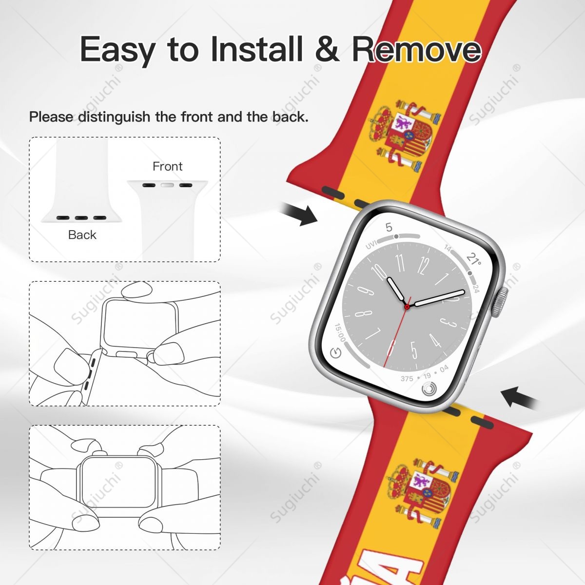 Unisex Spain Flag 3D Printing  - 3D Printing Watch recension och pris