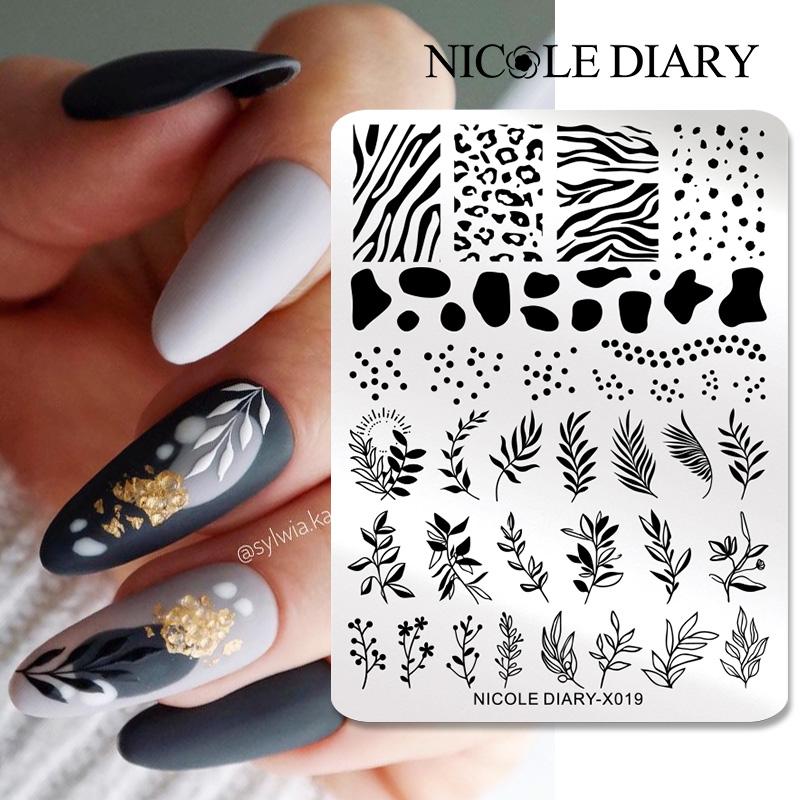 NICOLE DIARY Leaves Flower Nai - 3D Printing Template recension och pris