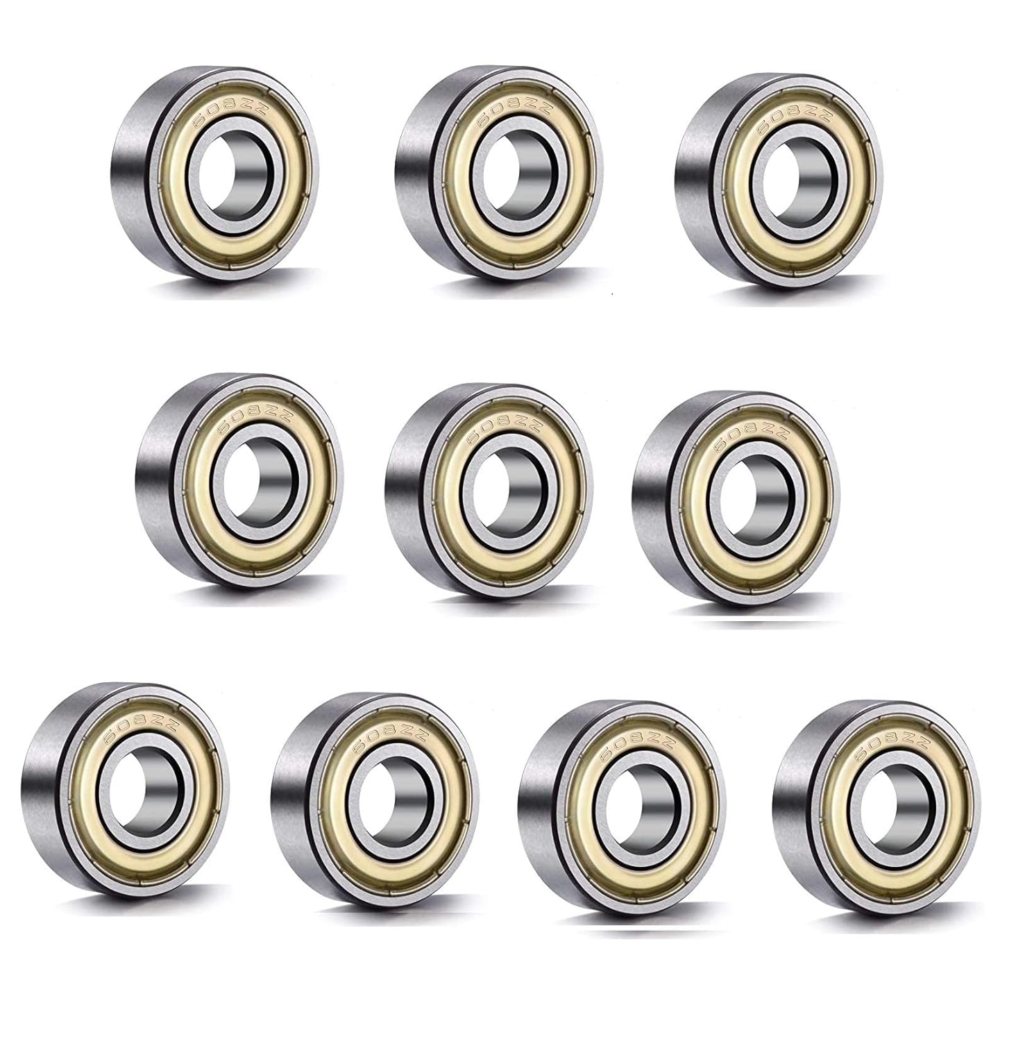 10/20PC 608ZZ Ball Bearings Ca - 3D Printing Metal recension och pris