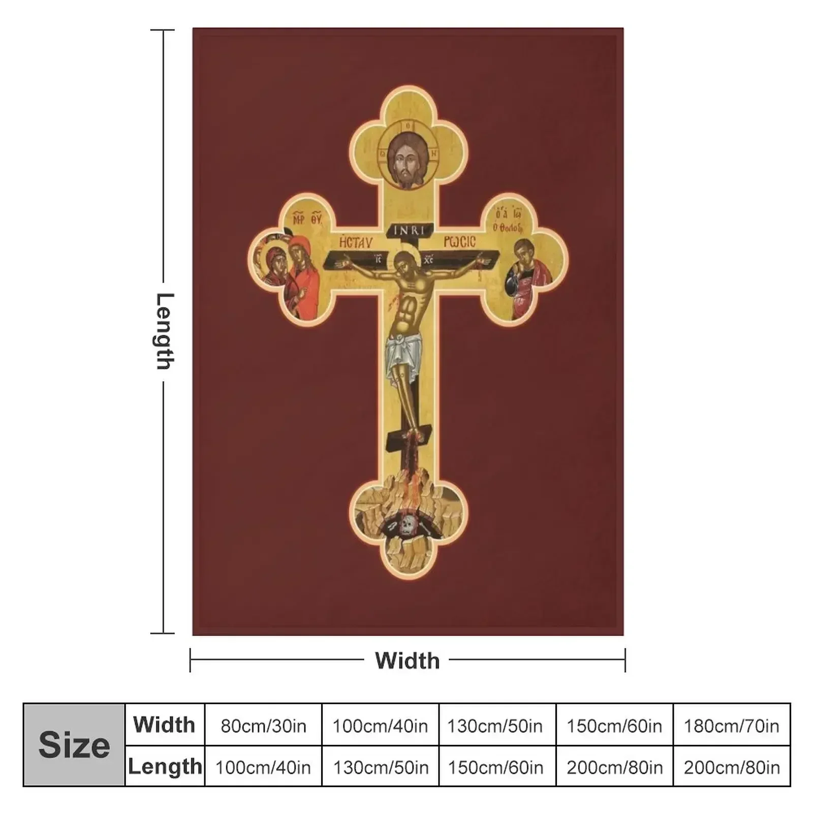 Orthodox Cross Icon Throw Blan - 3D Printing Icon recension och pris
