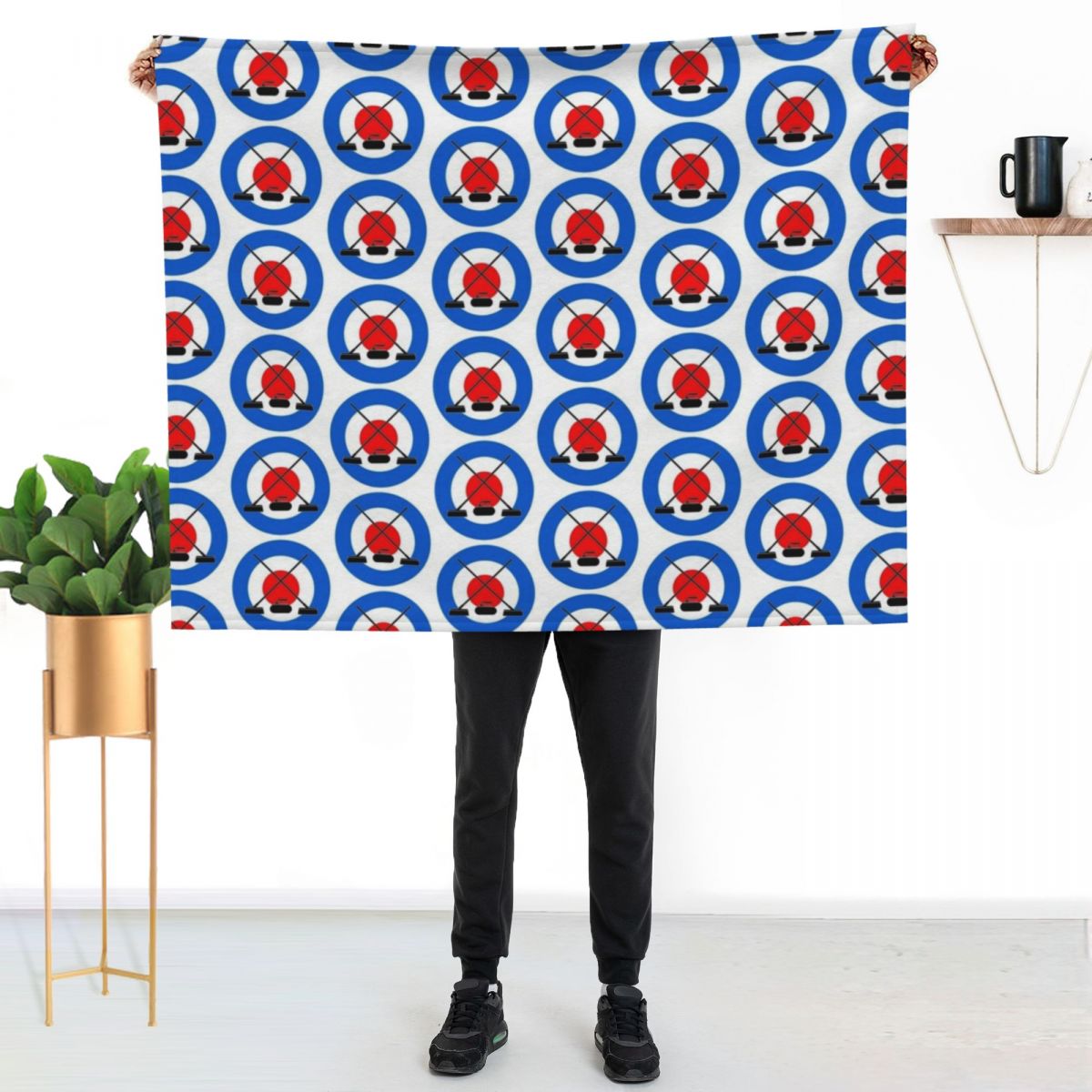 curling icons Throw Blanket Li - 3D Printing Icon recension och pris
