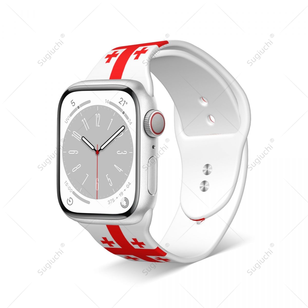 Unisex Georgia Flag 3D Printin - 3D Printing Watch recension och pris