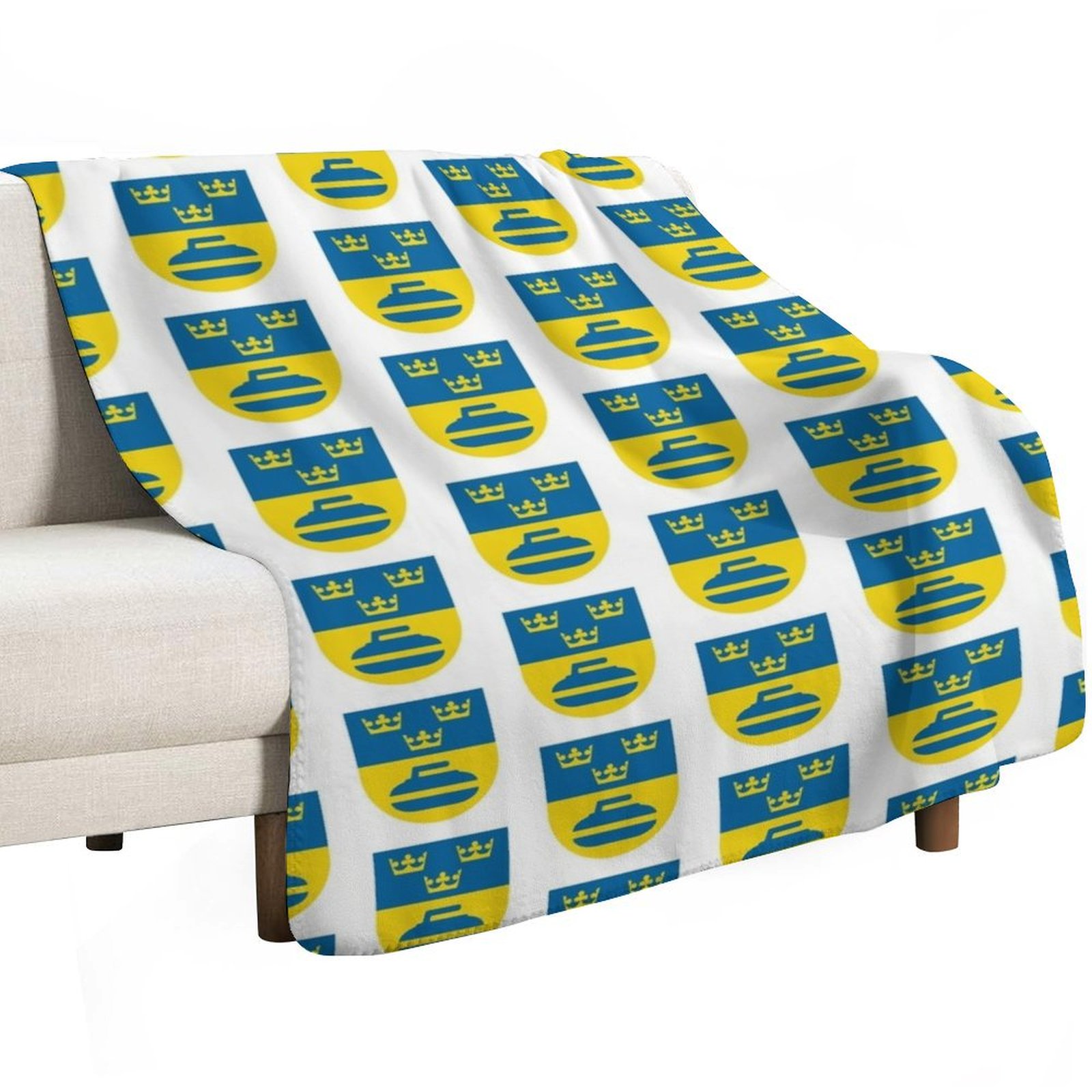 Sweden curling icons Throw Bla - 3D Printing Icon recension och pris