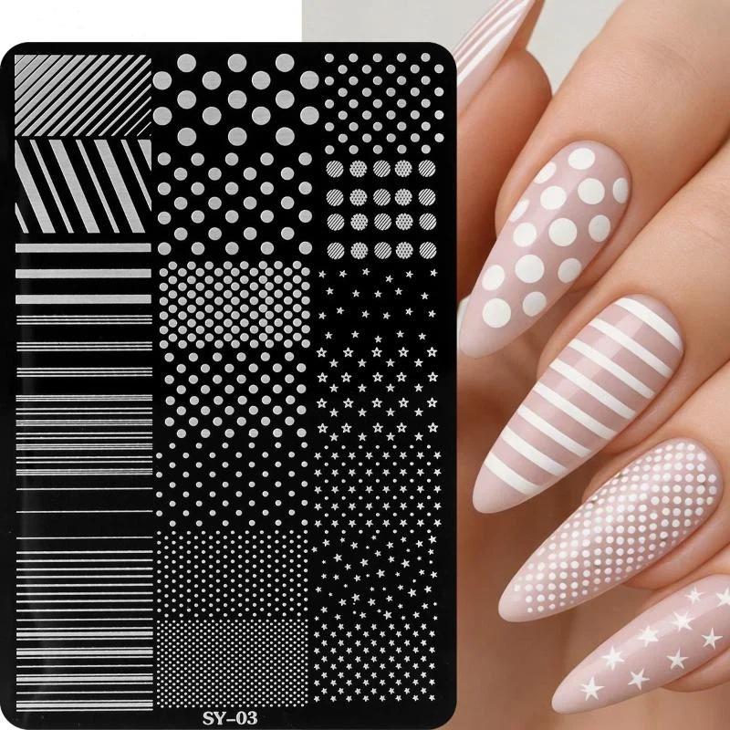 3D Cute Dotting Strip Lines Na - 3D Printing Template recension och pris