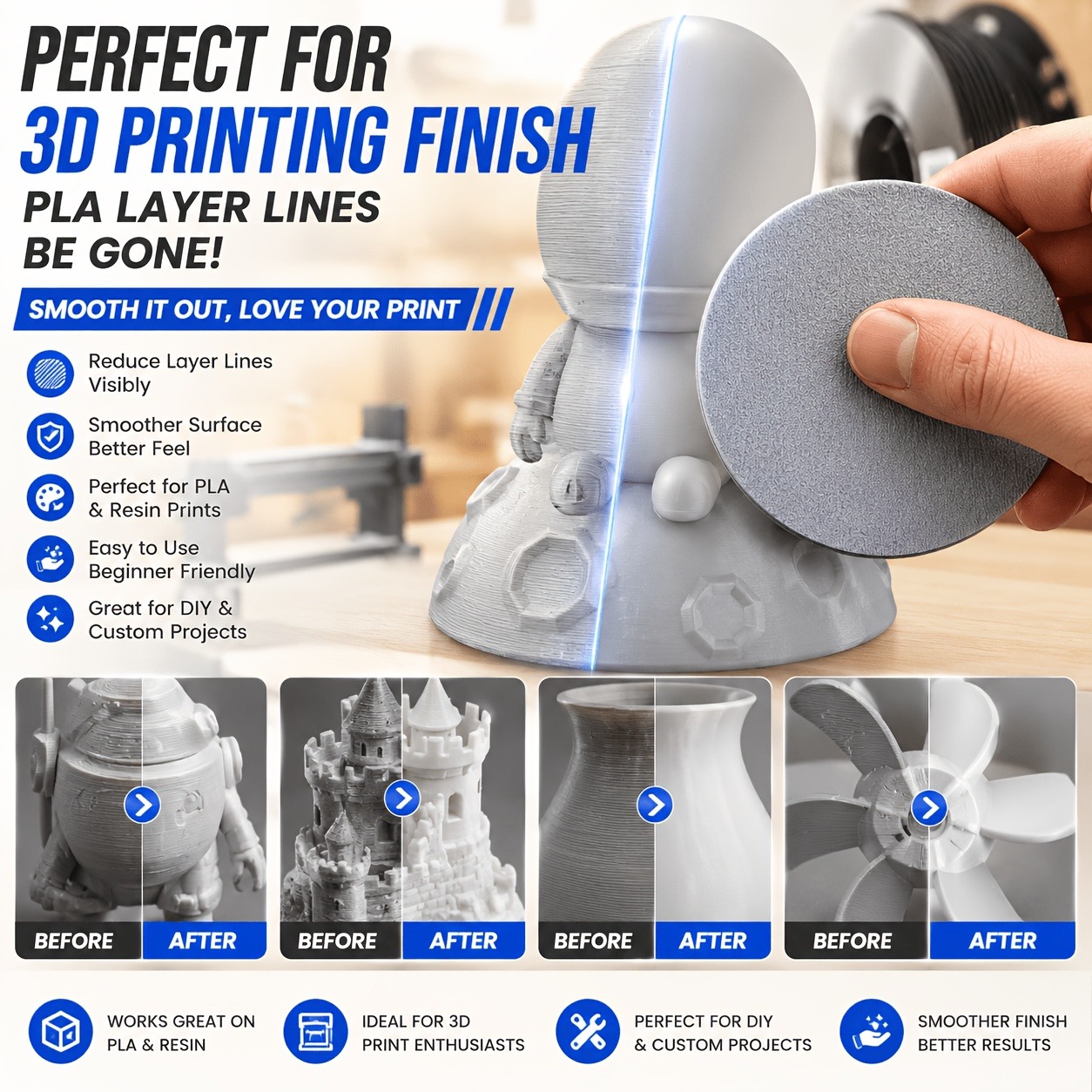 3D Printing Resin Polishing Di - 3D Print Isopropyl Alcohol recension och pris