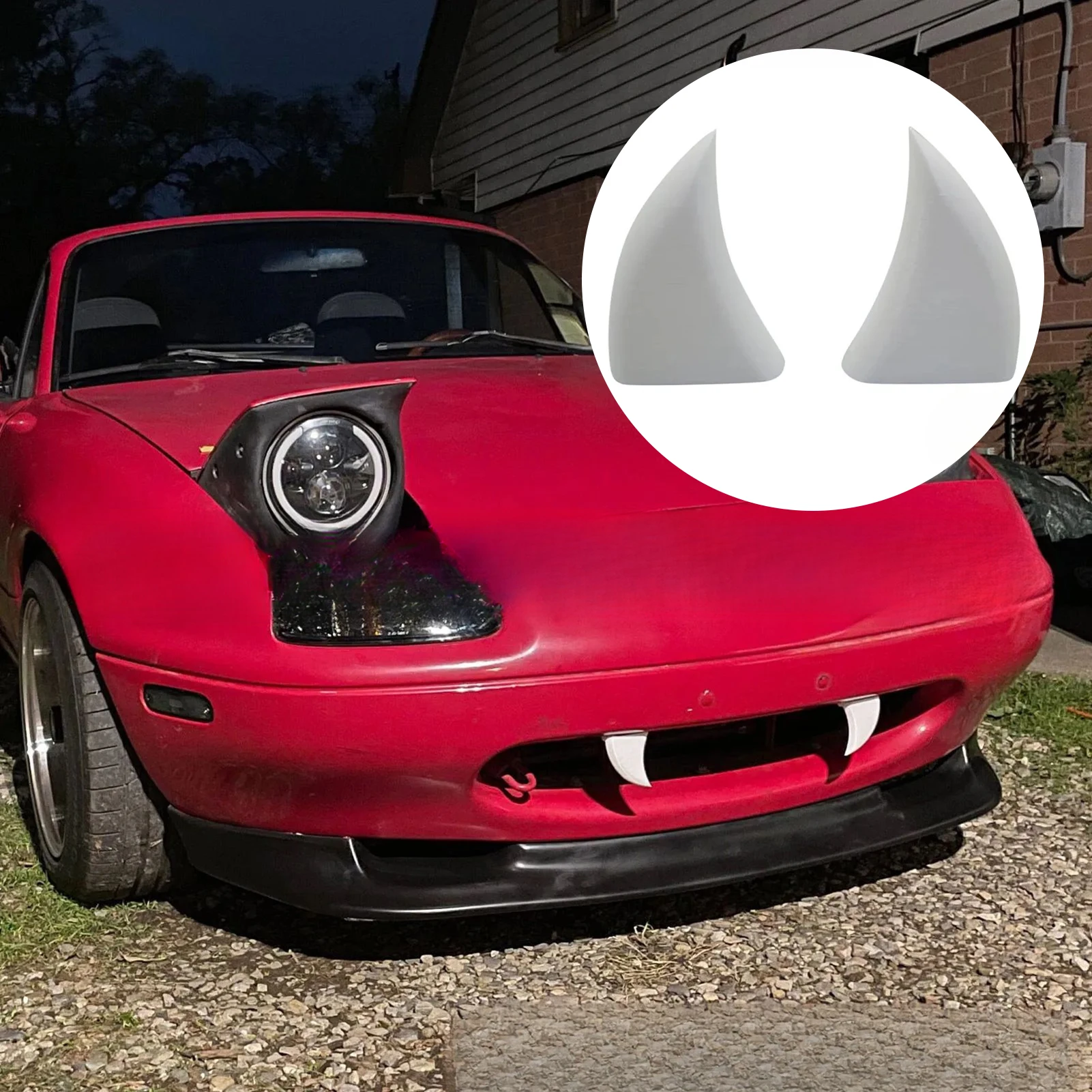 1 Pair 3D Printed Teeth Car Gr - 3D Printing Tooth recension och pris