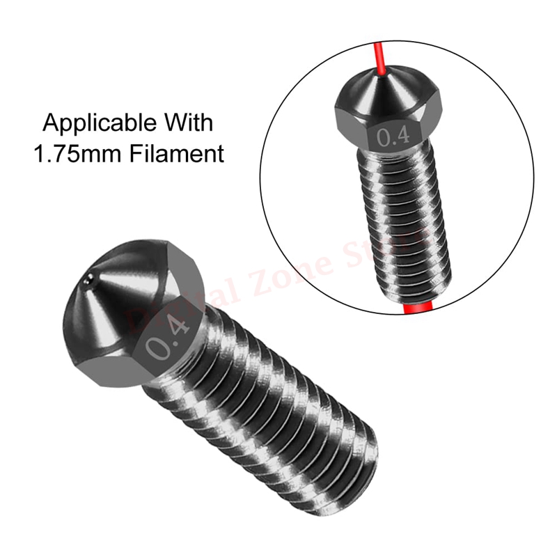 10pcs V6 Hardened Steel Volcan - 3D Printing Pdf recension och pris