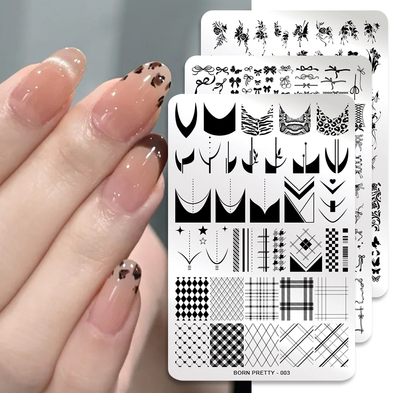 BORN PRETTY Leaves Flower Nail - 3D Printing Template recension och pris
