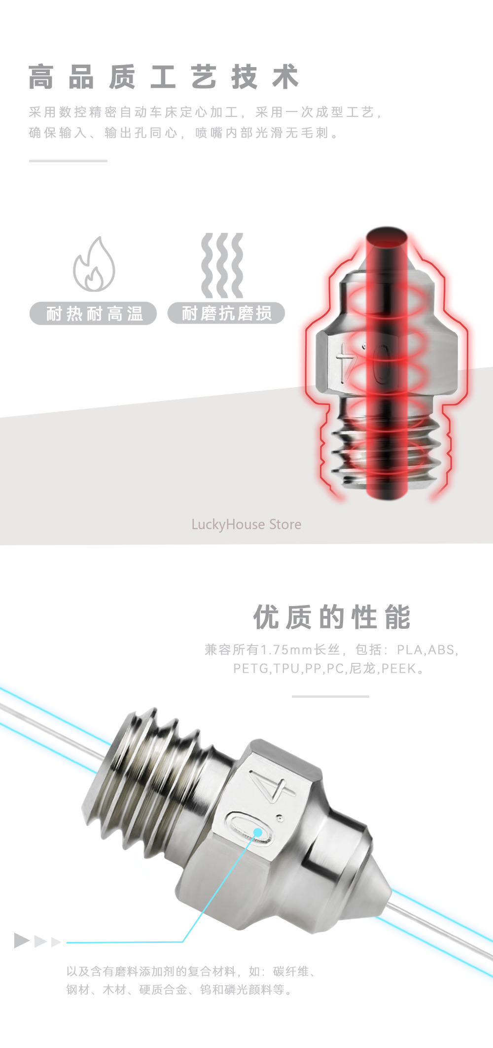 MK8 Bimetallic Hardened Steel  - 3D Printing Metal recension och pris