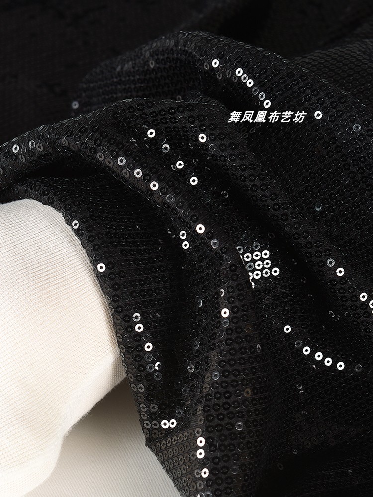 Black High Elastic Sequin Fabr - 3D Printing On Fabric recension och pris