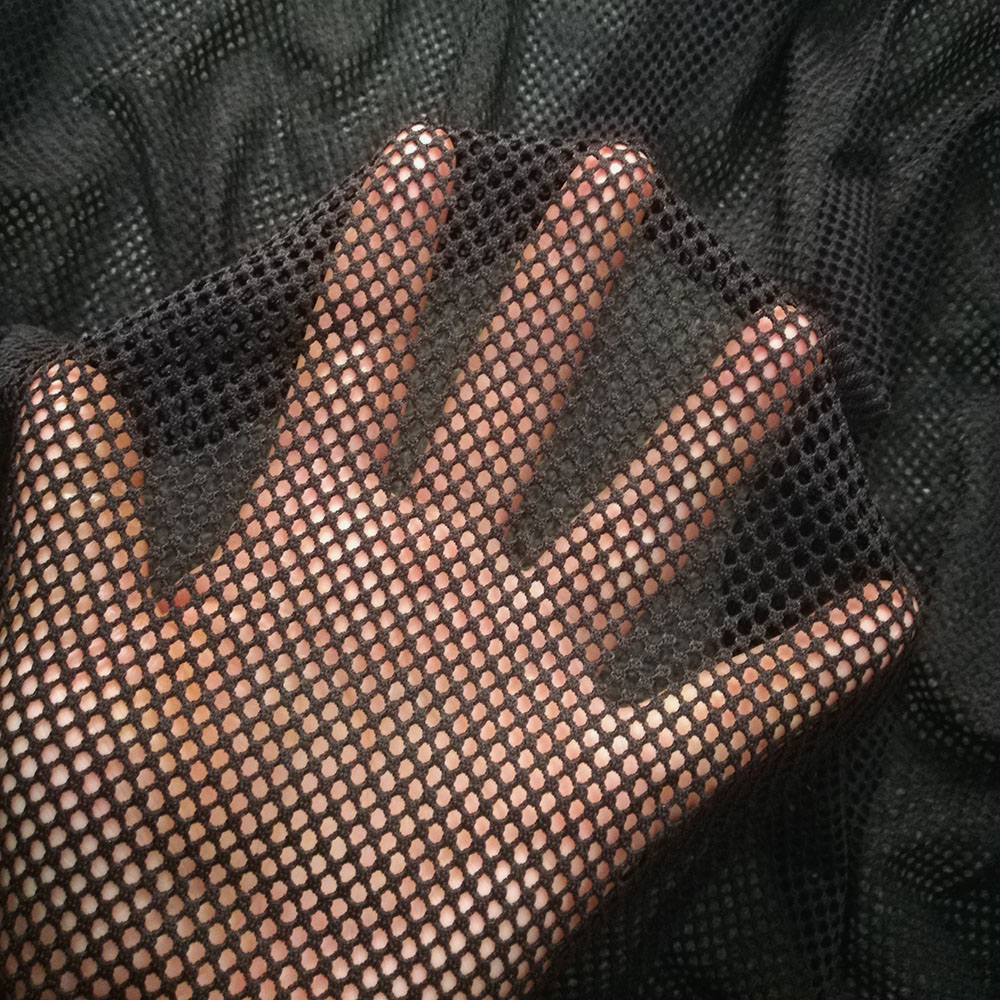 Soft Black Stretch Net Fabric  - 3D Printing On Fabric recension och pris