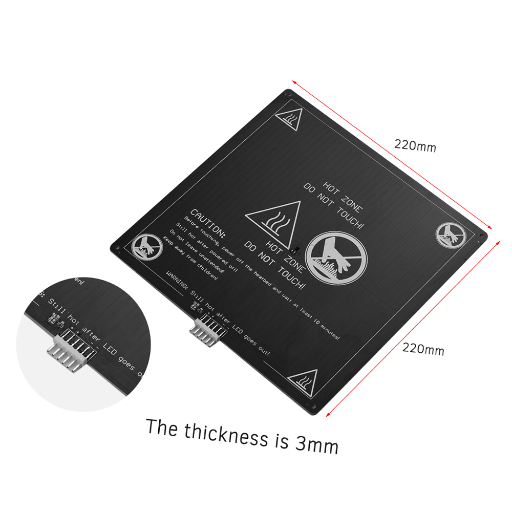 Aluminum Heated Bed 12V Hotbed - 3D Printing Laptop recension och pris