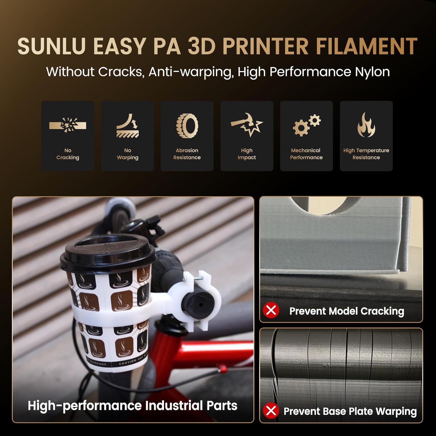 SUNLU 1KG Easy-to-Print Nylon  - 3D Printing Nylon recension och pris